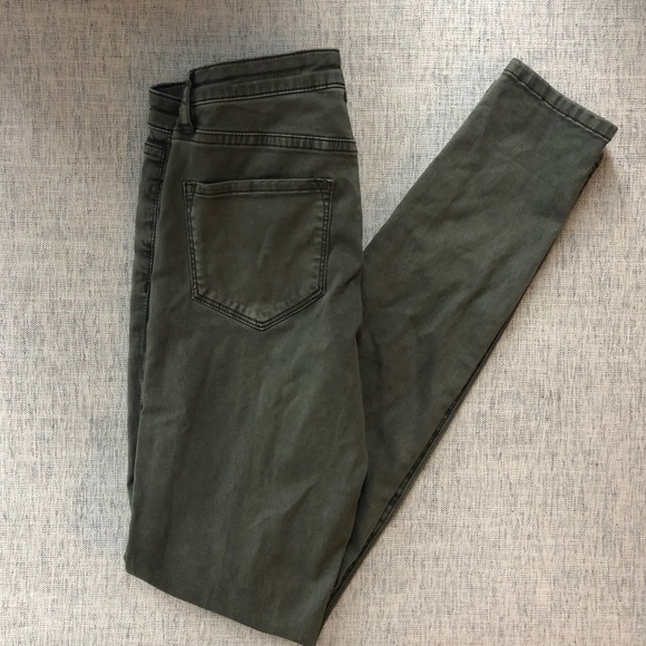 Olive green Club Monaco jeans pants - Picture 3 of 3